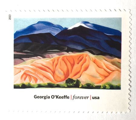 100 Georgia O'Keeffe Stamp Unused Southwestern Art Postage Forever Stamp for Collecting, Gifting or Mailing